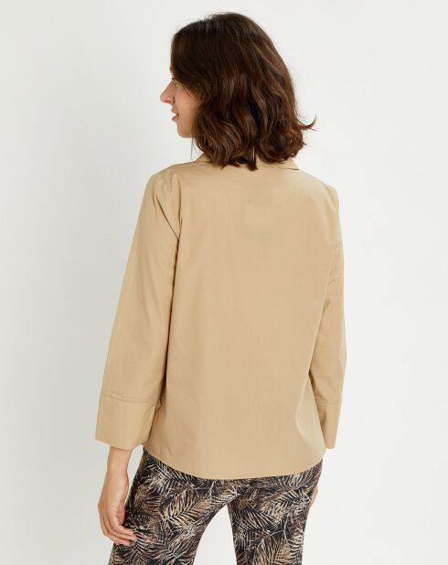 Blouse Pop camel