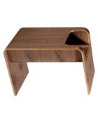 Table d'appoint avec porte-revue noyer - 35x45x60 cm