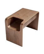 Table d'appoint avec porte-revue noyer - 35x45x60 cm