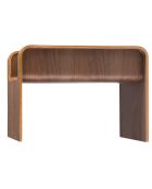 Table d'appoint avec porte-revue noyer - 35x45x60 cm