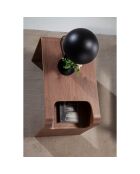 Table d'appoint avec porte-revue noyer - 35x45x60 cm