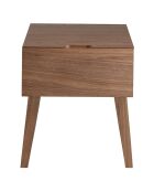 Table de nuit avec tiroir noyer - 45x40x50 cm