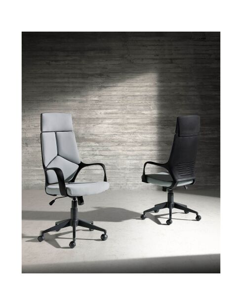 Fauteuil de bureau réglable gris / foncé - 63x63x117 cm