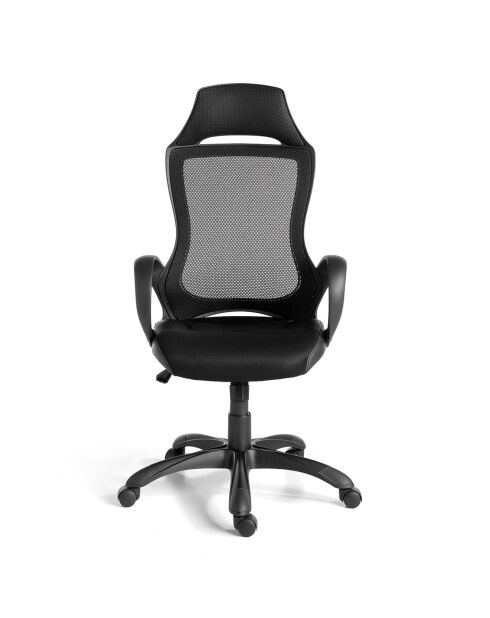 Fauteuil de bureau réglable noir - 63x64x120 cm