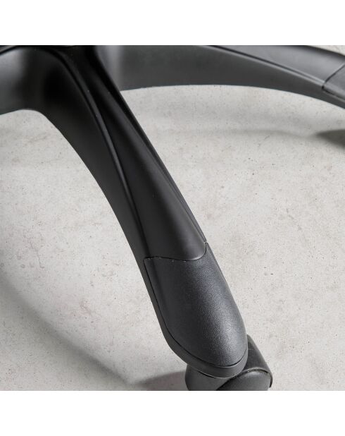 Schwarzer verstellbarer Bürostuhl - 63x64x120 cm