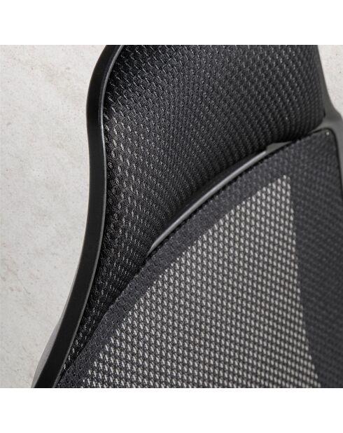 Schwarzer verstellbarer Bürostuhl - 63x64x120 cm