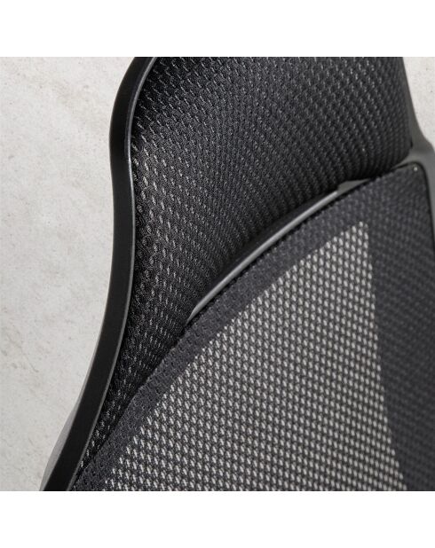 Fauteuil de bureau réglable noir - 63x64x120 cm