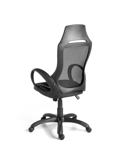 Schwarzer verstellbarer Bürostuhl - 63x64x120 cm