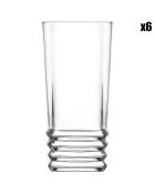 6 Verres long drink transparents - 335ml