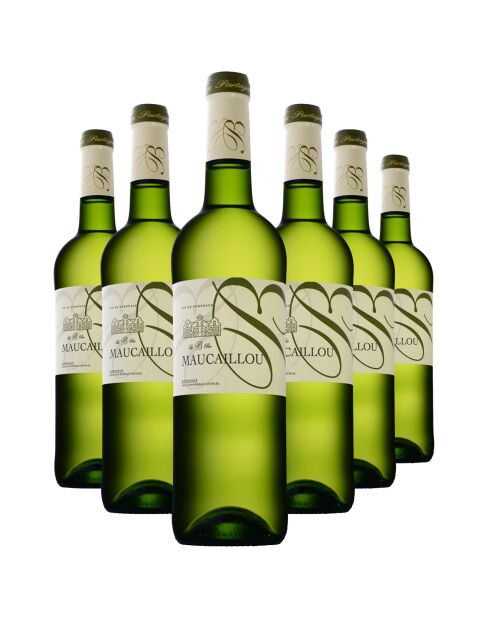6 Bordeaux Blanc 2022 Le B par Maucaillou 6x75cl