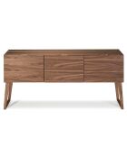 Buffet 2 portes et 2 tiroirs noyer - 160x40x80 cm