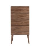 Chiffonnier 4 tiroirs noyer - 59x45x120 cm