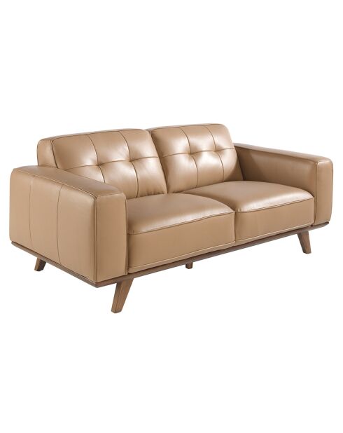 2-Sitzer-Sofa aus Sandleder - 181x95x78 cm