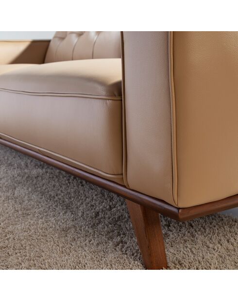 2-Sitzer-Sofa aus Sandleder - 181x95x78 cm