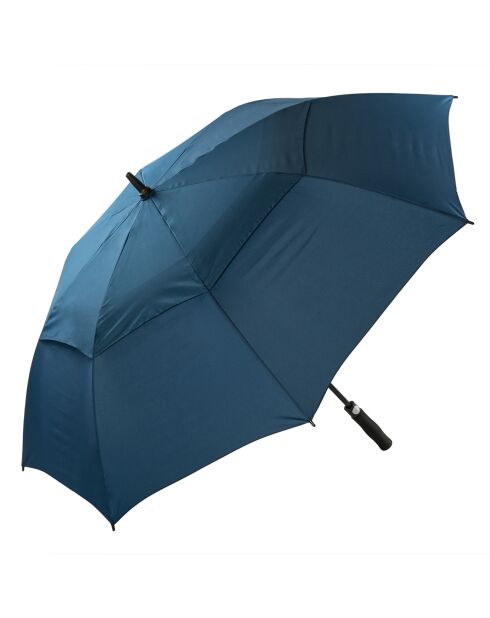 Grand parapluie de Golf Susino UK à double ventilation et résistant au vent bleu