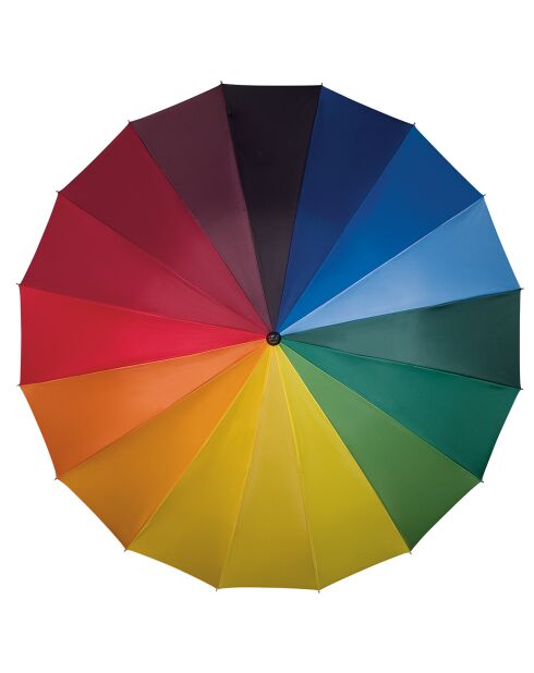 Grand parapluie golf imprimé arc-en-ciel
