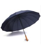 Grand parapluie golf imprimé 16 baleines bleu