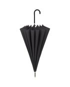 Parapluie pagode avec bordure detaillé noir