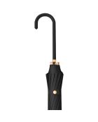 Parapluie pagode avec bordure detaillé noir