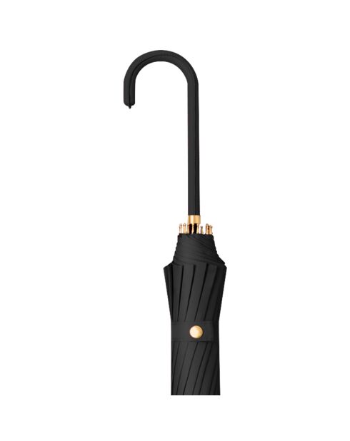 Parapluie pagode avec bordure detaillé noir