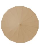 Parapluie pagode avec bordure detaillé camel