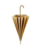 Parapluie pagode avec bordure detaillé camel