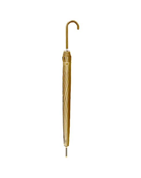 Parapluie pagode avec bordure detaillé camel