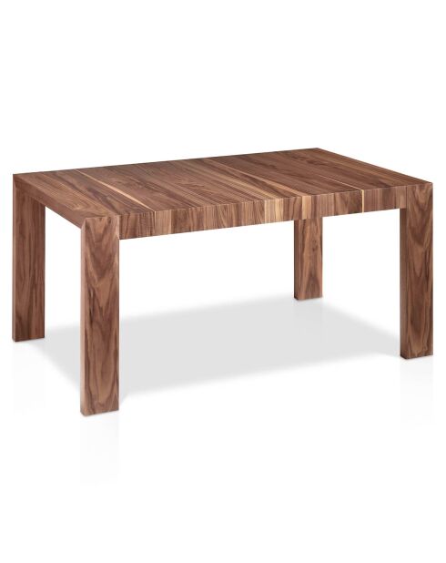 Table de salle à manger ewtensible noyer - 160x100x76 cm