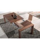 Table de salle à manger ewtensible noyer - 160x100x76 cm