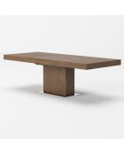 Table à manger extensible noyer - 180x100x75 cm