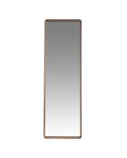 Miroir sur pied avec cadre en bois plaqué noyer - 60x190x7 cm