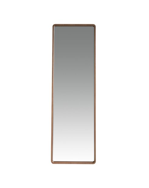 Miroir sur pied avec cadre en bois plaqué noyer - 60x190x7 cm