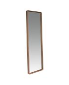 Miroir sur pied avec cadre en bois plaqué noyer - 60x190x7 cm