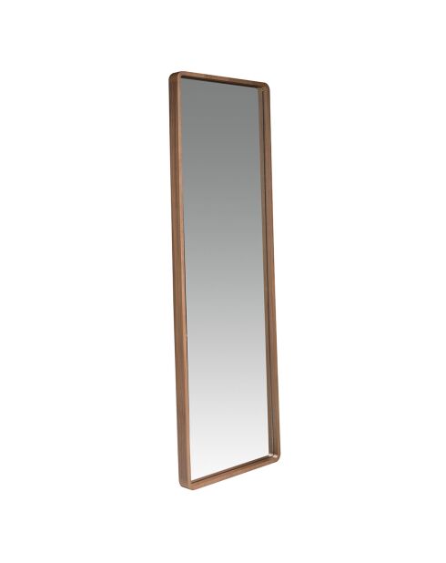 Miroir sur pied avec cadre en bois plaqué noyer - 60x190x7 cm