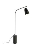 Lampadaire base effet marbre noir - 62x15x147 cm
