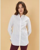 Chemise en Popeline Kim blanche