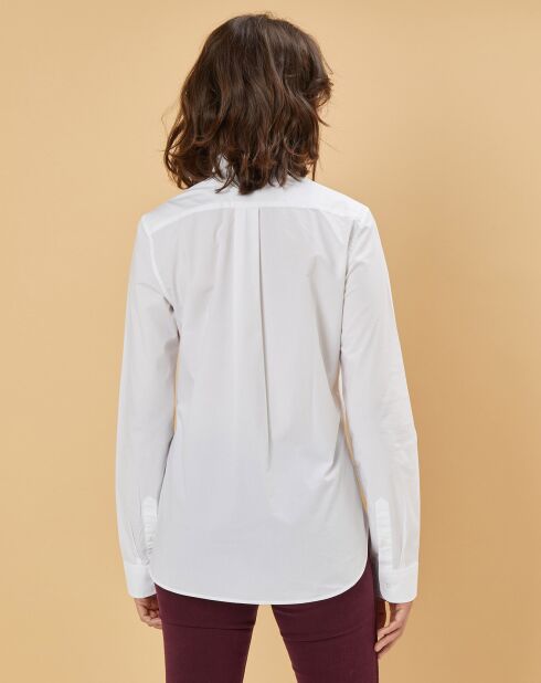 Weißes Popelinhemd Kim