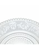 6 transparente Brotteller aus imperialem Glas - D.14,7 cm