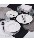 6 geometrische transparante waterglazen - 38 cl