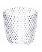 6 geometrische transparante waterglazen - 38 cl