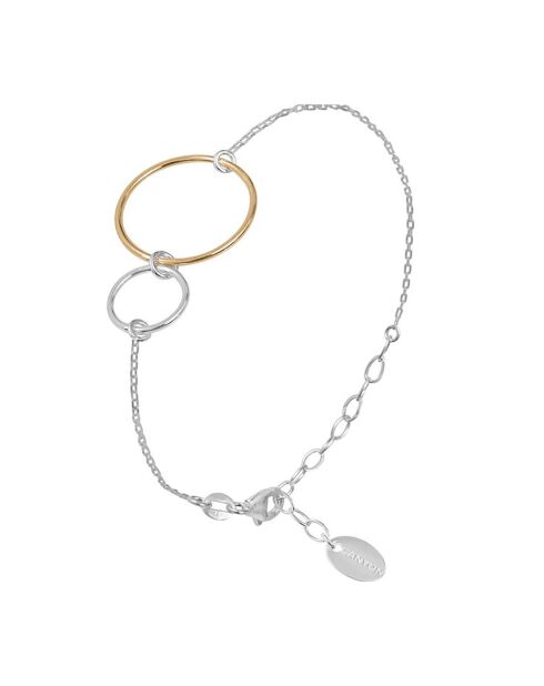 Bracelet en Argent rhodié & doré