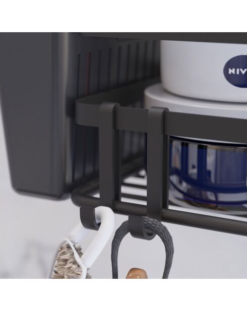 Support de douche noir - 275x85x85 cm