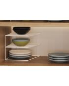 Organisateur de cuisine noir -24.5x24.5x19.5 cm