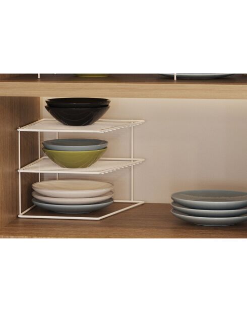 Organisateur de cuisine noir -24.5x24.5x19.5 cm