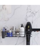 Support de douche noir - 9x36 x12 cm