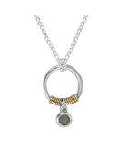 Collier en Argent, Laiton & Labradorite