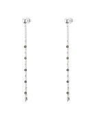 Boucles d'oreilles en Argent & Quartz fumé