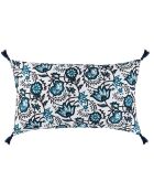 Housse de coussin Carma bleu peacock