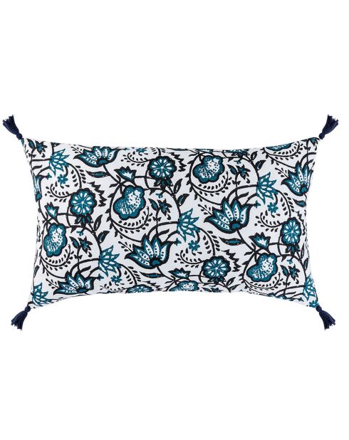 Housse de coussin Carma bleu peacock