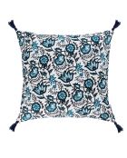 Housse de coussin Carma bleu peacock